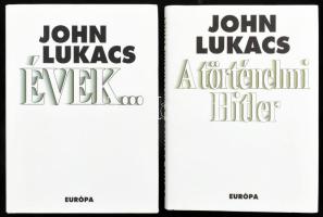 John Lukács 2 műve: A történelmi Hitler.; Évek...; Ford.: Barkóczi András. Bp., 1998-1999., Európa. Kiadói kartonált papírkötés, kiadói papír védőborítóban.