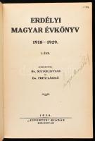 Erdélyi magyar évkönyv 1918-1929. I. évf. Szerkesztik Sulyok István és Fritz László. Kolozsvár, (193...