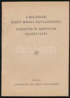 A kolozsvári Szent Mihály Egyházközség igazgatási és adóztatási szabályzata é.n. 72p. Kiadói papírborítóval