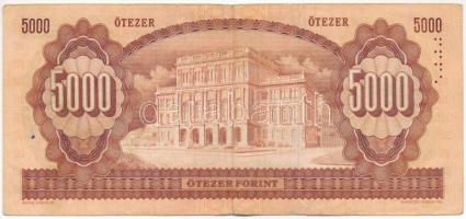 1990. 5000Ft "H 00766644" T:III 
Hungary 1990. 5000 Forint "H 00766644" C:F Ada...