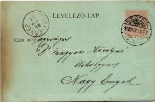 1899 (Vorläufer) Kolozsvár, Cluj; M. kir. gazdasági tanintézet este. Bizományi Antiquár és könyvkere...