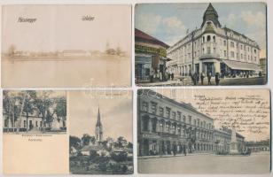 17 db RÉGI magyar város képeslap vegyes minőségben, jobb lapokkal / 17 pre-1945 Hungarian town-view ...