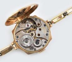 14k arany (Au) Doxa női karóra arany szíjjal, Tisztításra szoruló szerkezet, jelzett, br 11,9 g