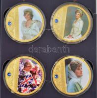 Nagy- Britannia ~2011 "Diana - Egy hercegnő arcai" 8 darabos multicolor rátétes, aranyozot...