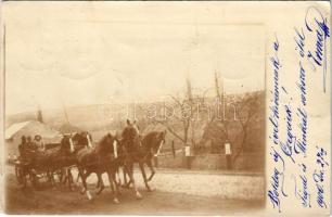 1900 Cege, Czege, Taga; lovaskocsi, czegei Wass család levele / horse-drawn carriage, letter of the Wass de Czege family. photo (EK)
