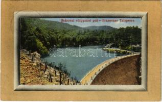 1912 Brázova, Breazova; Völgyzáró gát. Weisz Adolf (Reiscabánya) kiadása / Brazovaer Talsperre / dam