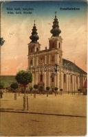 1914 Erzsébetváros, Dumbraveni; Római katolikus templom. Loydl Testvérek kiadása / Catholic church (EK)