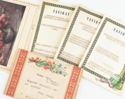 5 db vegyes régi távirat, borítékban