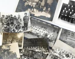 Vegyes fotó tétel (katonai, iskolai csoportképek, várrom, stb.), 18 db, vegyes méretben és állapotba...
