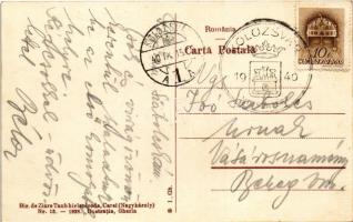 Nagykároly, Carei; Cazarma / Laktanya / military barracks + "1940 Kolozsvár visszatért" So...