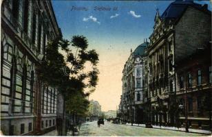 1917 Pozsony, Pressburg, Bratislava; Stefánia út / street view (EB)