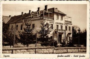 1942 Sopron, Hotel Gruber szálloda (kis szakadás / small tear)