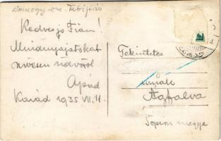 1935 Karád, látkép. photo (Rb)