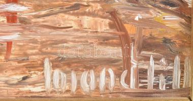 Losonci Lilla (1930-): Velence. Olaj, farost, jelzett. Dekoratív fakeretben, 40×30 cm