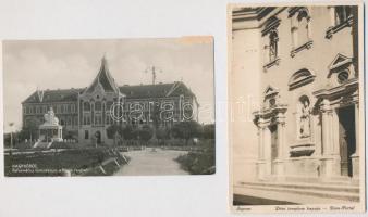 20 db RÉGI magyar város képeslap vegyes minőségben / 20 pre-1945 Hungarian town-view postcards in mixed quality