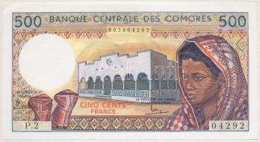 Comore-szigetek 1986. 500Fr T:I- Comores 1986. 500 Francs C:AU Krause P#10a