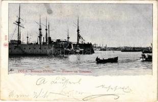 ~1900 Pola, Pula; K.u.K. Kriegsmarine Kriegshafen / Porto di guerra / Osztrák-magyar haditengerészeti kikötő / Austro-Hungarian Navy port