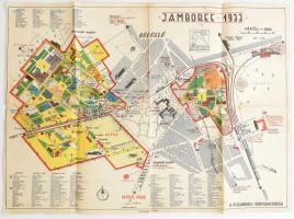 1933 A gödöllői Jamboree térképe, 1:6000, Athenaeum, 40×55 cm