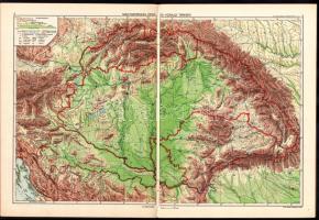 1925 Térképfüzet a népiskolások számára, M. Kir. Honvéd Térképészeti Intézet, 12p