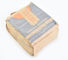 Elektra paraffin gyertya, Növényolajipari és Mosószergyártó Vállalat Nyírbátor, 1960 körül, bontatlan csomag