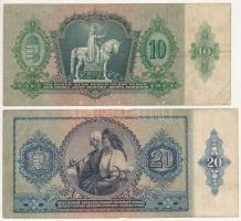 1936. 10P + 1941. 20P + 1932. 50P + 1945. 100P mind "Magyar Éremgyűjtők VI. vándorgyűlése és II...