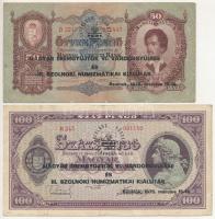 1936. 10P + 1941. 20P + 1932. 50P + 1945. 100P mind "Magyar Éremgyűjtők VI. vándorgyűlése és II...