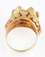 Arany (Au/14k) vadészgyűrű, jelzett, bruttó: 8,36g, m: 68