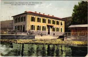 1913 Rab, Arbe; Erholungsheim des Reichsbundes der Skontisten etc. auf der Insel Arbe in Dalmatien / spa, sanatorium (EB)