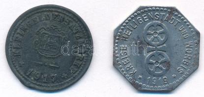 Német Birodalom / Holzkirchen 1917. 5pf Zn szükségpénz + Heiligenstadt 1919. 5pf Fe szükségpénz T:2 ...