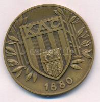 Gács Lajos (1905-1981) 1936. "KAC - Kolozsvári Atlétikai Club" kétoldalas bronz emlékérem ...