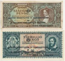 1945. 1000P + 1945. 10.000P + 1945. 100.000P + 1945. 10.000.000P + 1946. 10.000MP mind "Magyar ...