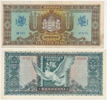 1945. 1000P + 1945. 10.000P + 1945. 100.000P + 1945. 10.000.000P + 1946. 10.000MP mind "Magyar ...