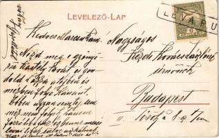 Léva, Levice; Schoeller kastély park / castle park (EK) + "LÉVA P.U."