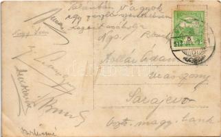 1913 Palánka, Backa Palanka; zászlószentelés / flag inauguration ceremony. photo (EB)