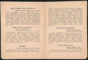 Legjobb receptek tejjel és tejtermékkel készíthető ételekről. Magyar szakácsok köre, 1933. 16p. Fűzv...