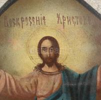 Jelzés nélkül, XIX. sz. második fele: Ortodox szentkép, kétoldalas, Szent Miklós és Jézus
angyallal...