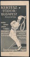 cca 1930 Kertész Tódor Budapest sportszerkereskedő számolócédula