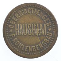 Német Birodalom / Hausham ~1910-1920. 5pf sárgaréz "Felső-bajor szénbányászati részvénytársaság...