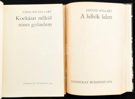 Louise Hillary: A felhők felett. + Edmund Hillary: Kockázat nélkül nincs győzelem. Világjárók 117. é...