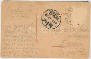 1909 Érsekújvár, Nové Zámky; Czuczor Gergely szobor. W.L. 420. / statue (fa)