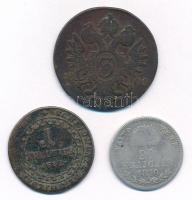 1800E 3kr Cu "I. Ferenc" Gyulafehérvár + 1812E 1kr Cu "I. Ferenc" Gyulafehérvár ...