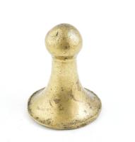 Antik bronz bőrsimító, 10 cm