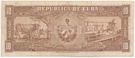 Kuba 1956. 10P T:III
Cuba 1956. 10 Pesos C:F
Krause P#88.a