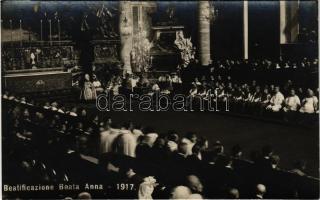 Beatificazione Beata Anna 1917 / Beatification of Anne of Saint Bartholomew by Pope Benedict XV in Saint Peter's Basilica on 6 May 1917