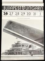 1940 Budapest - Ungarn, Kalender für das Jahr 1940, naptár, képekkel gazdagon illsuztrálva
