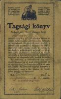 1928 A Hangya szövetkezet tagsági könyve
