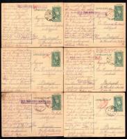 1940 201/7. tábori vegyes / zsidó munkás század munkaszolgálatosának 12 db levelezőlapja