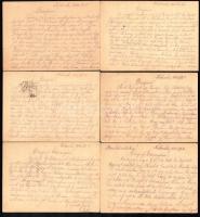 1940 201/7. tábori vegyes / zsidó munkás század munkaszolgálatosának 12 db levelezőlapja