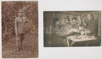 16 db RÉGI első világháborús osztrák-magyar katonai fotó vegyes minőségben / 16 pre-1945 WWI K.u.k. ...