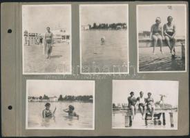 1929 Felvételek Balatonalmádiból, strand, hajózás, Margitszigetről, csónakkirándulás a Dunán, stb., ...
